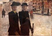 George Hendrik Breitner Women on the Rokin oil